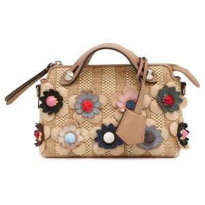 Fendi By The Way Handbag Shoulder Bag Flower Pattern